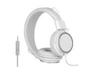 Universal Stereo Headset with Mic for All Audio Devices Cable Length 2m White
