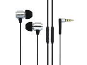 awei S10HI 3.5mm Plug Noodle Wire Style In ear Stereo Earphone with Microphone for iPhone 6 6 Plus iPhone 5 5S 5C Samsung Galaxy Other Phones Silver