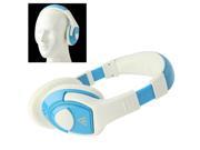 Universal Stereo Headset with MIC for All Audio Devices Cable Length 1.2m White Blue