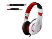 OVLENG X13 Universal Hands Free Stereo Headset with Mic for All Audio Devices Cable Length 1.2m White