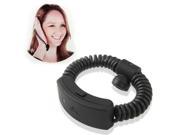 Earzee Stretch Large Size Bluetooth V3.0 Headset with Vibration Alert for iPhone 5 iPhone 4 4S Support Voice Control 99% Radiation Free Black