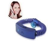 Earzee Stretch Large Size Bluetooth V3.0 Headset with Vibration Alert for iPhone 5 iPhone 4 4S Support Voice Control 99% Radiation Free Dark Blue