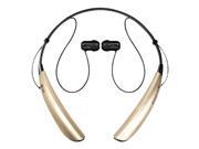 Sports Neck strap Bluetooth Stereo Headset Gold