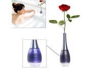 Portable Flower Vase Bluetooth Speaker with LED Light and Handsfree Function Grey