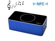KR 8200 Brick Style NFC Portable Bluetooth Touch Speaker with Hands free Call Blue