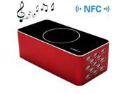 KR 8200 Brick Style NFC Portable Bluetooth Touch Speaker with Hands free Call Red