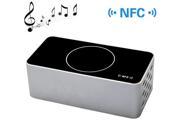 KR 8200 Brick Style NFC Portable Bluetooth Touch Speaker with Hands free Call Silver