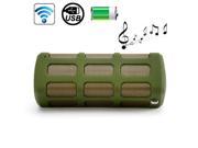 DITTER S33 Waterproof Dustproof Shockproof 7000mAh Bluetooth Speaker Portable Power Bank Built in Microphone Support Voice Calls Army Green
