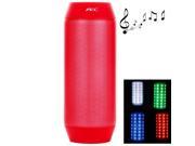 AEC BQ 615 Pulse Portable Bluetooth Streaming Mini Speaker with Built in LED Light Show Mic Red