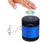 Gookee G8 Blue Bluetooth V3.0 Wave Remote Sensing Speaker with Stunning Bass Intelligent Voice Prompt Handsfree Support TF Card Up to 32GB