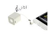 WB 26 Mini Square Bluetooth Speaker Smart Box Portable Outdoor Bluetooth Soundbox Support Anti Lost Self timer Handfree White