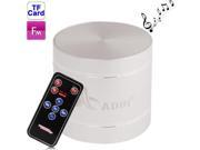 Metal Speaker with Remote Control FM Radio Support TF Card Silver