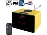Portable Digital Touch Screen Speaker with FM Radio and Remote Controller Support TF Card Compatible with MP3 MP4 iPad iPod iPhone PSP Computer PC
