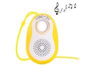 Bluetooth Speaker with Lanyard Support TF Card Hands free FM Radio Yellow