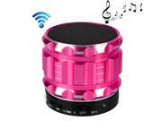 S28 Metal Mobile Bluetooth Stereo Portable Speaker with Hands free Call Function Magenta