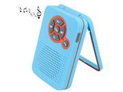 Bluetooth v3.0 Speaker with Holder and Detachable Suction Cup Support Hands free FM Radio Waterproof Level IPX4 Blue