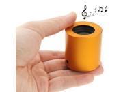 WB 57 Metal Mini Portable Bluetooth Speaker for Mobile Phone MP3 Computer Tablet PC Support AUX Gold