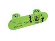 Fashionable Skateboard Style Bluetooth Speaker Support TF Card AUX USB Port Green