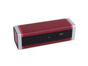 Rectangle Style Bluetooth Speaker Support TF Card AUX USB Port Red