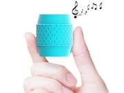 MB4 Outdoor Waterproof Shockproof Anti scratch Bluetooth Stereo Audio Sound Speaker with Hook Baby Blue
