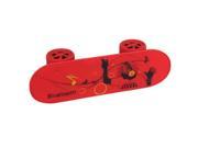 Fashionable Skateboard Style Bluetooth Speaker Support TF Card AUX USB Port Red