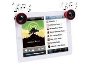 3.5mm Stereo Mini Mobile Speaker for New iPad iPad 3 iPad 2 iPhone 5 iPhone 4 4S Table PC Laptop Red