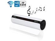 Gookee Series Touch Bluetooth Speaker with LED Flashing Light Hands free Call NFC Function Support TF Card KR 8800 White