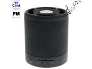 Bluetooth 2.1 Mini Speaker with MIC and FM Function Support TF Card Size 70 x 60mm Black