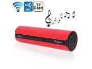 Gookee Series Touch Bluetooth Speaker with LED Flashing Light Hands free Call NFC Function Support TF Card KR 8800 Red