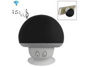 Mushroom Shape Bluetooth Speaker with Suction Holder Black