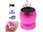 Kolle Snowman Shape Speaker with FM Radio Support TF Card Size 47×39mm Magenta