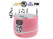 Portable Multi function Speaker with LCD Screen Display LED Flashlight Support FM Radio TF Card U Disk Reader Built in Rechargeable Li ion Battery Pin