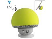 Mushroom Shape Bluetooth Speaker with Suction Holder Yellow