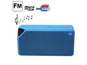 Portable Bluetooth Speaker Supporting TF Card AUX Blue