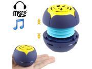 Hamburg Style Retractable Mini Speaker with 3.5mm Jack Cable and Earphone Port Built in Rechargeable Lithium Battery