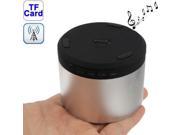 M808 Bluetooth 2.1 Wireless Speaker with Handfree Function to Have Powerful Music Output Support TF Card Silver