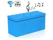 Magic Brick Portable Gesture Recognition Bluetooth Speaker with Hands free Call Support TF Card Blue