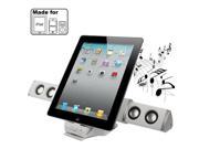 Home Theater Audio Speaker with Charger for New iPad iPad iPhone iPod Touch White