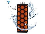 Portable Waterproof Shockproof Bluetooth Speaker with Mic Orange