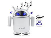 Android Resonance Metal Speaker Support TF Card Reader Silver