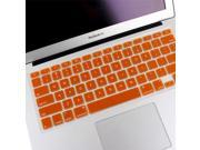 ENKAY Soft Silicone Keyboard Protector Cover Skin for MacBook Air 13.3 inch Macbook Pro with Retina Display 13.3 inch 15.4 inch Orange