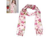 Color Printed Air Conditioning Shawl Pure Cotton Scarf Shawl Monochrome Pink
