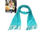 Air Conditioning Shawl Pure Cotton Scarf Shawl Monochrome for Women Green