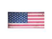 Handmade US Flag Pattern Long Wallet