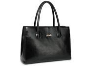 Elegant First Lady Series Genuine Leather Handbag Black