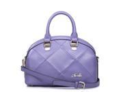NUCELLE Fashion Spring Series Split Joint Rhombic Style Dual use Bag Purple