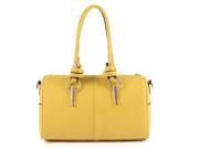 EASSPAULO Fashion Korean Style Messenger Bag Barrel Handbags Brown Yellow