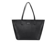 Simple Series Weave Hollow Lady Shoulder Bag Black