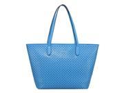 Simple Series Weave Hollow Lady Shoulder Bag Blue