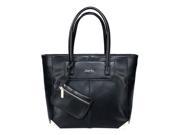 Simple Classic Wild PU Leather Lady Shoulder Bag Black